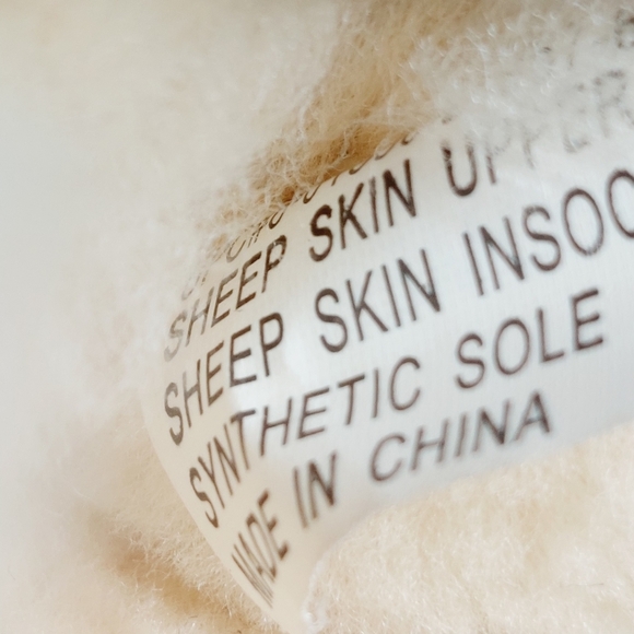 Lam Cream Suede Round Toe Fur Winter Boots V744 - Picture 10 of 12